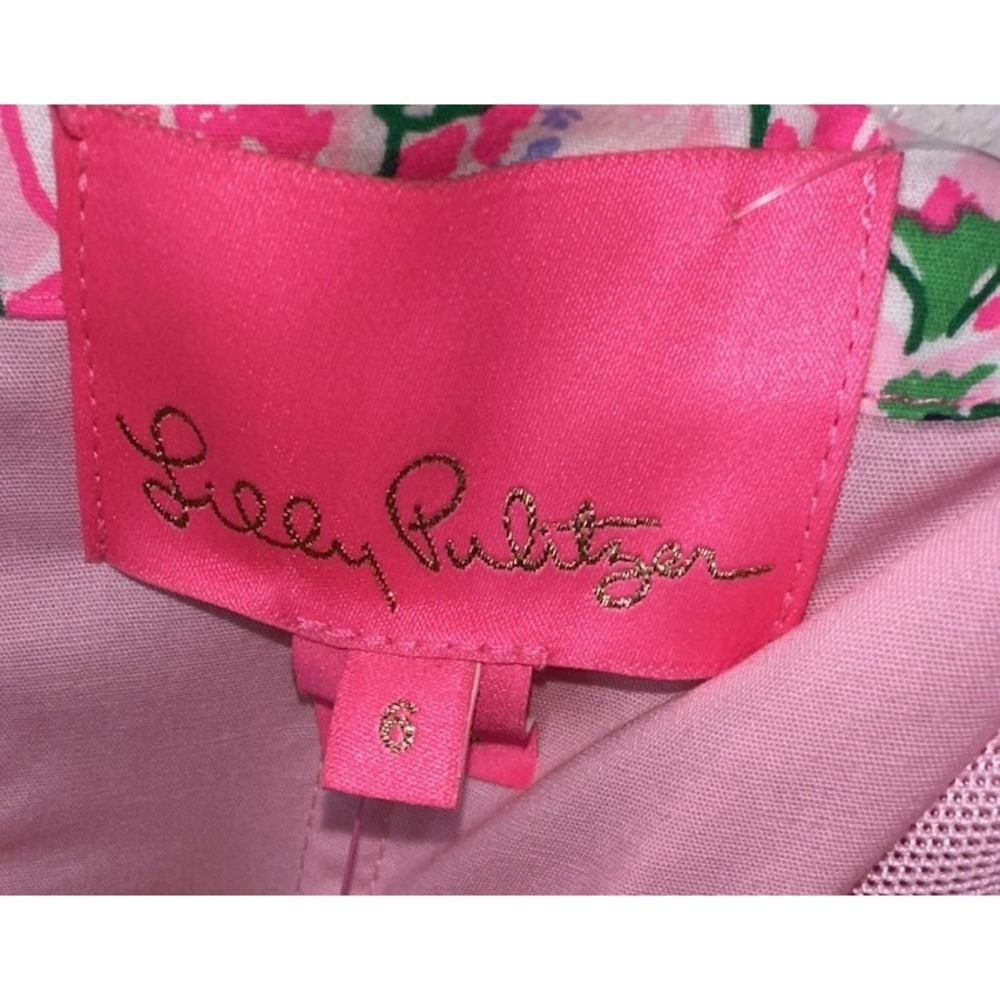 New‎ Lilly Pulitzer Stela Strapless Stretch Bow Dress Roxie Pink Worth A Look - Picture 8 of 9